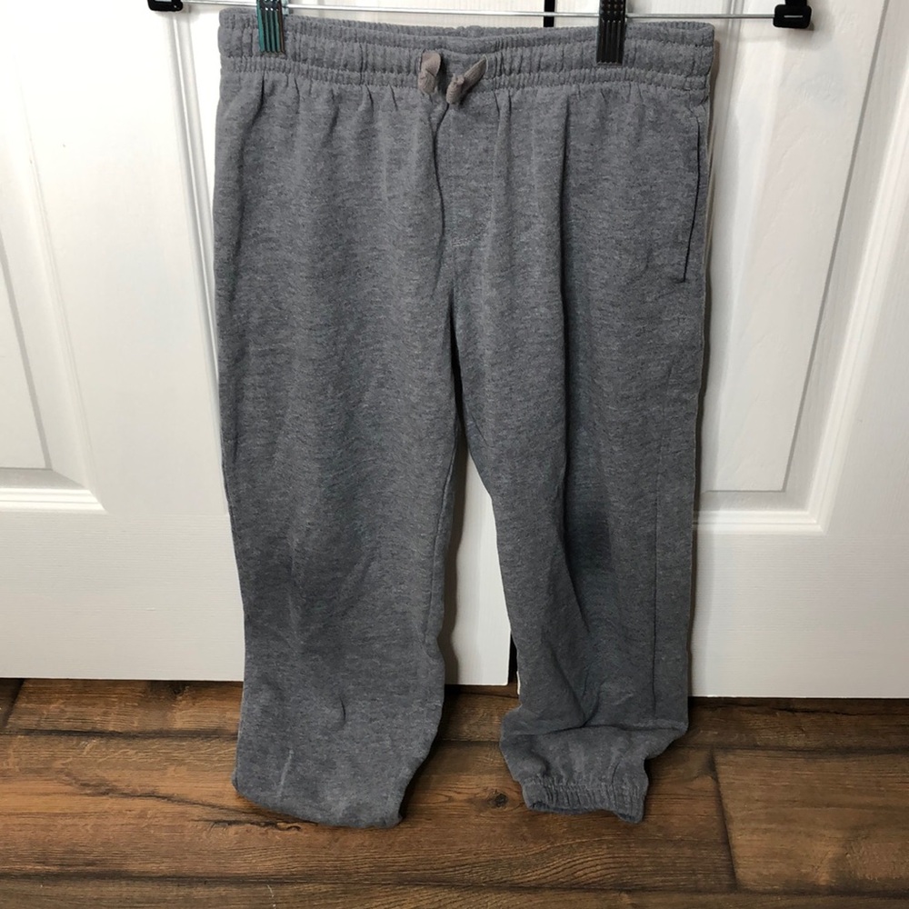 Athletic Works Gray Kids Sweatpants, Boy’s Size L (10-12)
